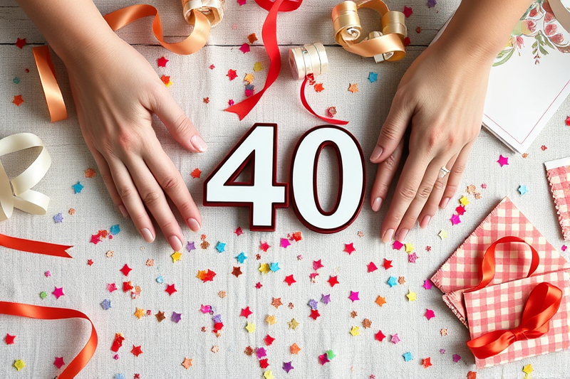 easy 40th birthday decorations ideas — Easy 40th Birthday Decorations Ideas (the finished result)