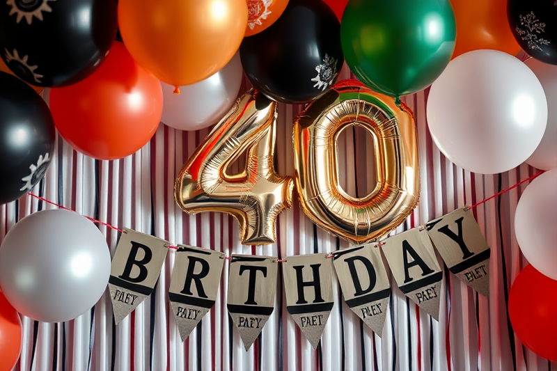 fast 40th birthday party decorations — Fast 40th Birthday Party Decorations (step by step)