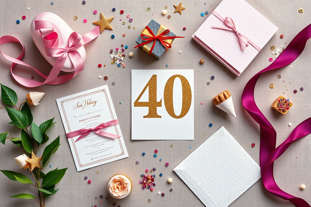 40th birthday decorations ideas — 40th Birthday Decorations Ideas (the finished result)