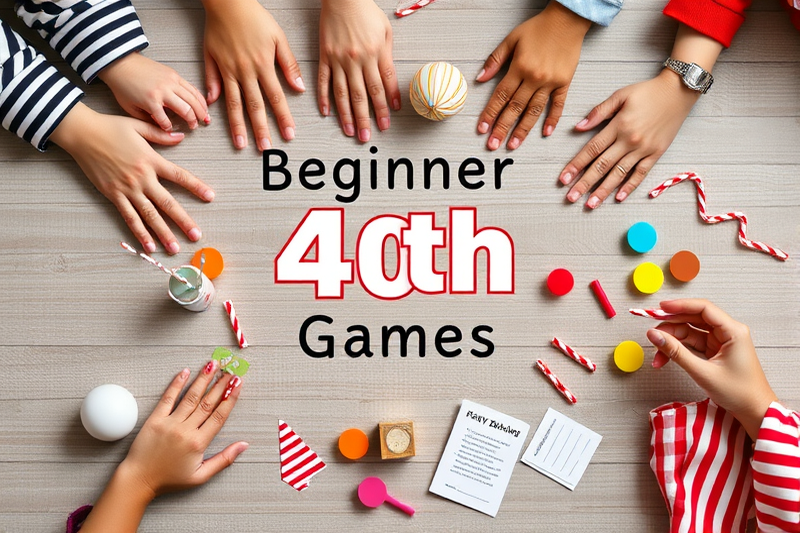 beginner 40th birthday party games — Beginner 40th Birthday Party Games (the finished result)