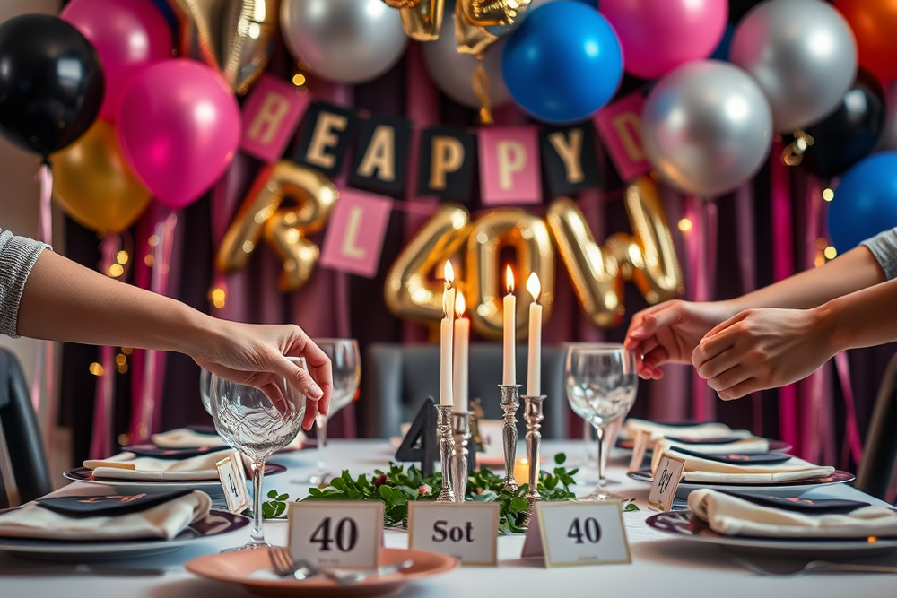 cheap 40th birthday parties — Cheap 40th Birthday Parties (step by step)