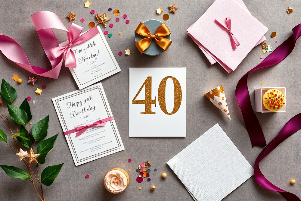 cheap 40th birthday parties — Cheap 40th Birthday Parties (the finished result)
