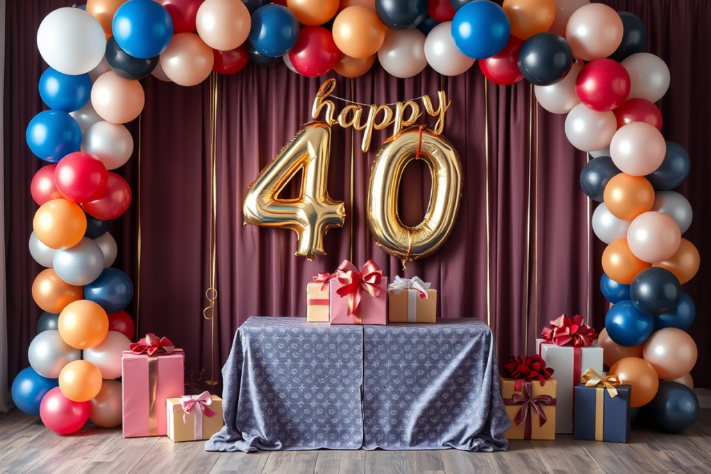 Easy 40th Birthday Decorations Ideas