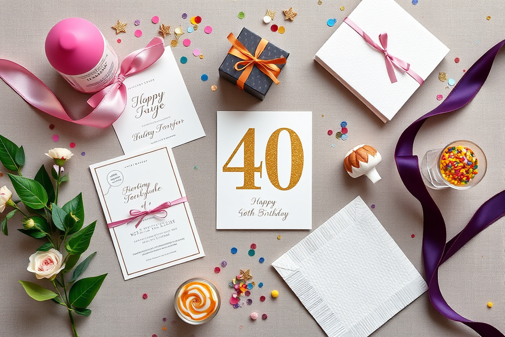 easy 40th birthday parties — Easy 40th Birthday Parties (the finished result)