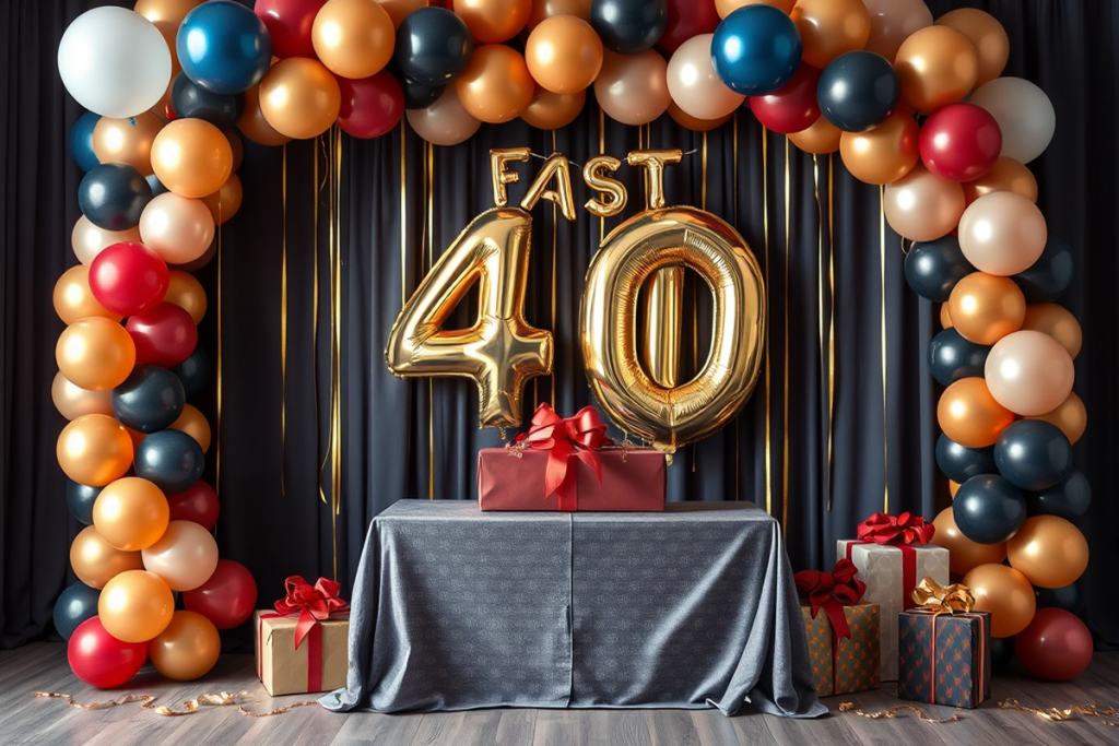 Fast 40th Birthday Party Decorations