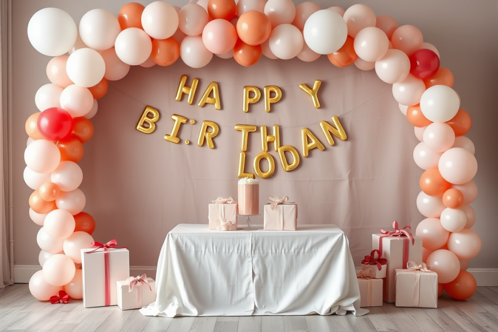 Minimalist Milestone Birthday Party Decorations