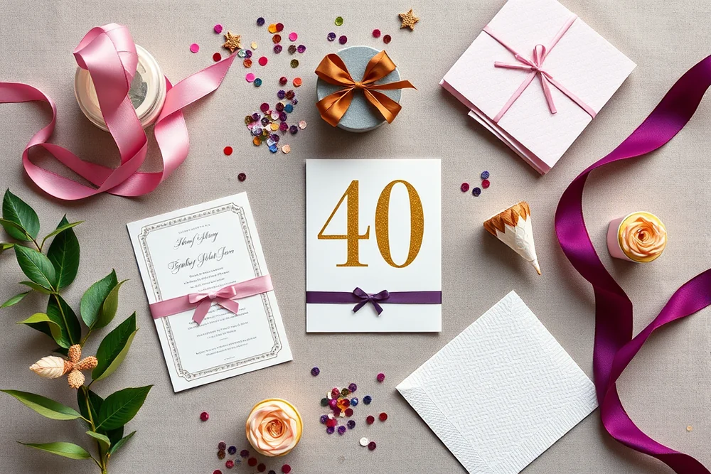 40th birthday party ideas — 40th Birthday Party Ideas (the finished result)
