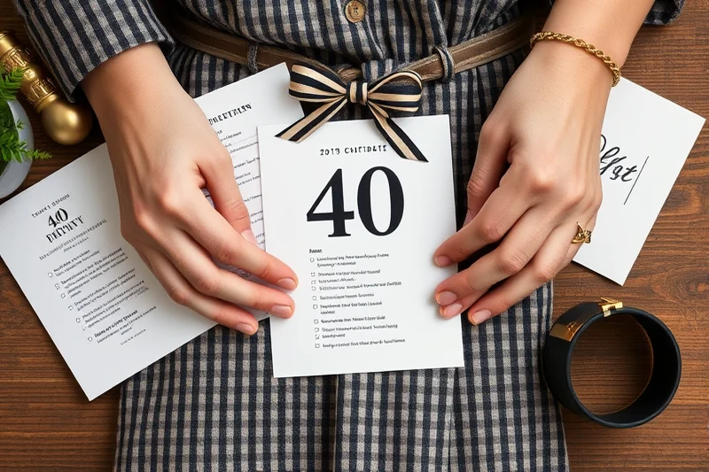 40th birthday party outfit checklist — 40th Birthday Party Outfit Checklist (the finished result)
