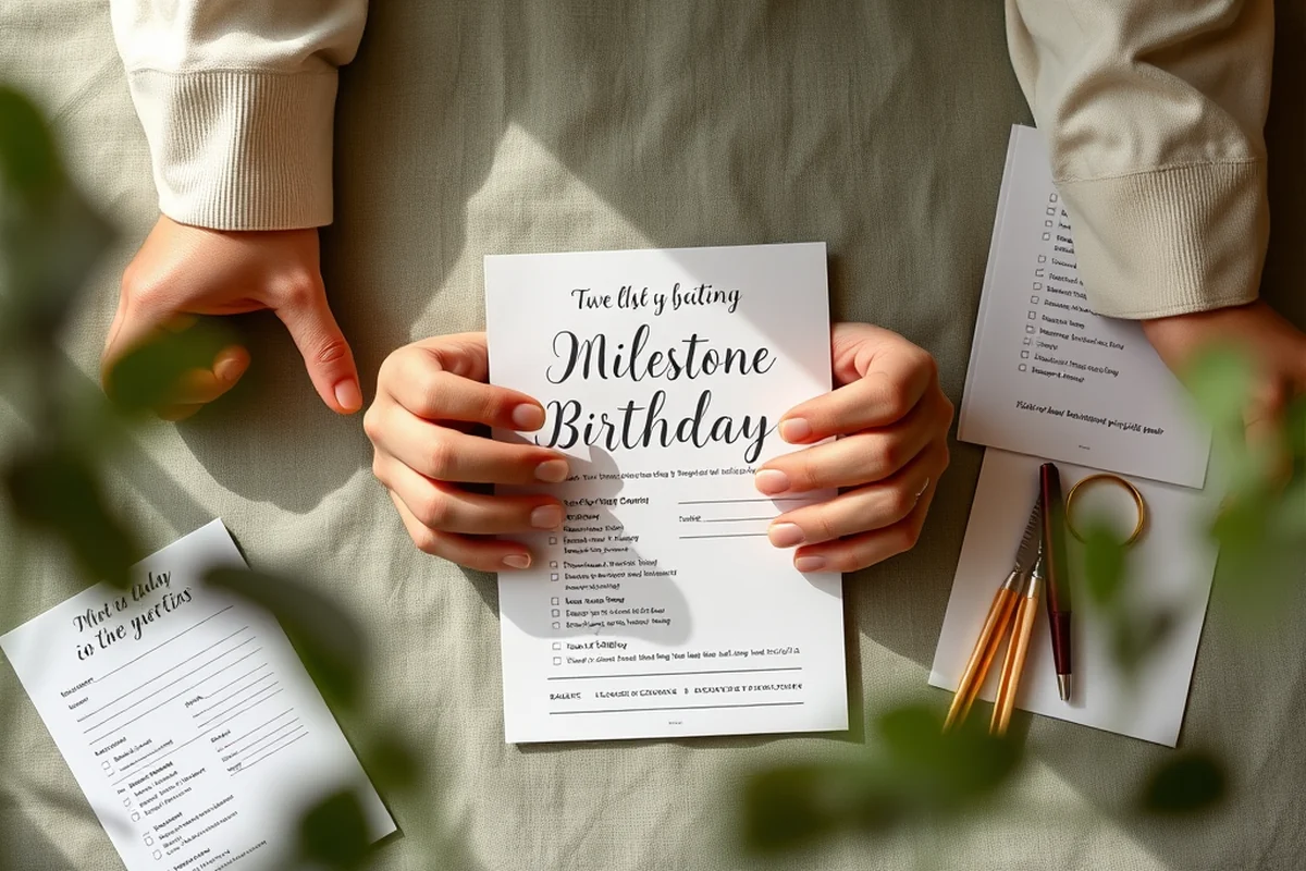 adult milestone birthday parties planning checklists timelines guide — Adult Milestone Birthday Parties Planning Checklists Timelines Guide (the finished result)