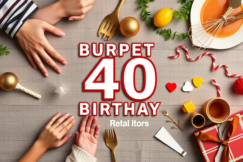 budget 40th birthday parties — Budget 40th Birthday Parties (the finished result)