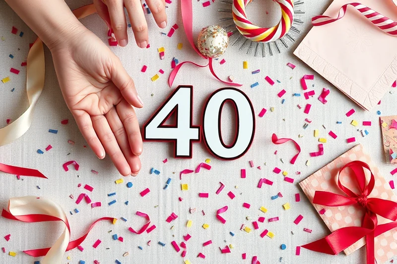 cheap 40th birthday party ideas for women — Cheap 40th Birthday Party Ideas For Women (the finished result)