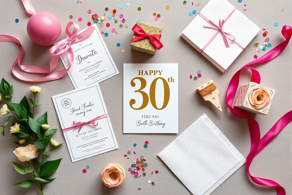 easy 30th birthday parties — Easy 30th Birthday Parties (the finished result)