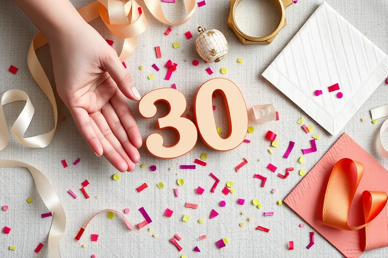 natural 30th birthday party favors — Natural 30th Birthday Party Favors (the finished result)