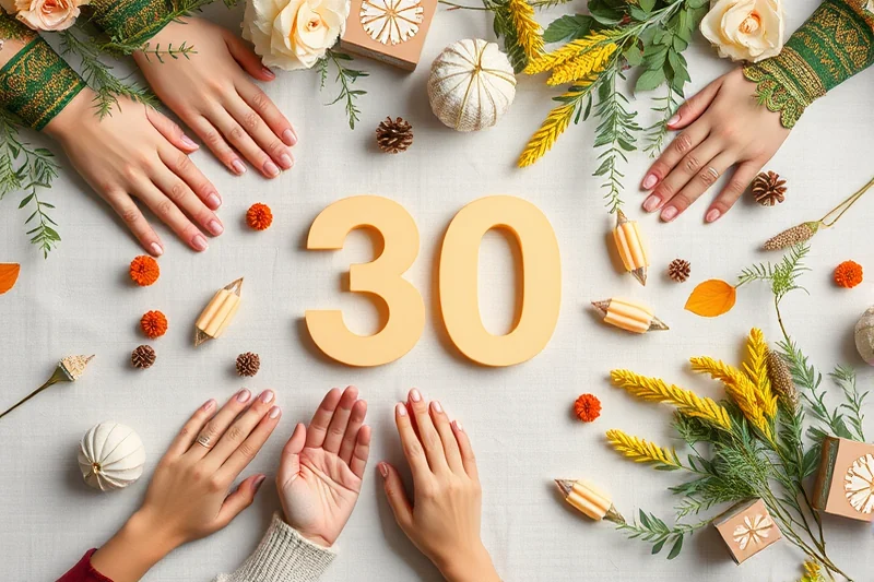 natural 30th birthday party themes — Natural 30th Birthday Party Themes (the finished result)