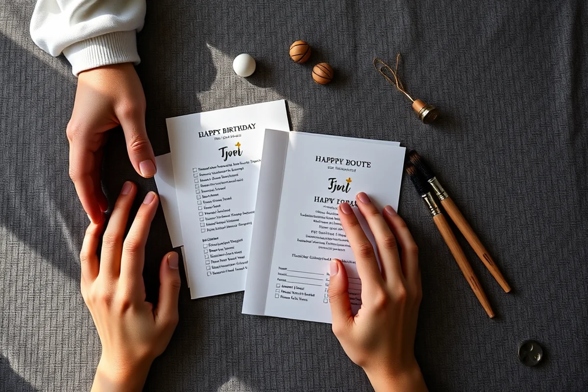 simple adult milestone birthday parties checklists — Simple Adult Milestone Birthday Parties Checklists (the finished result)