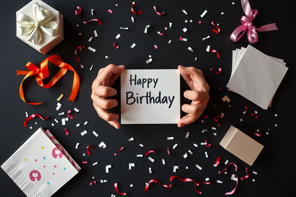 simple adult milestone birthday parties invitations favors — Simple Adult Milestone Birthday Parties Invitations Favors (the finished result)