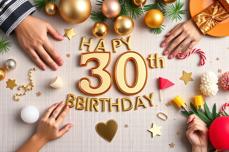 small 30th birthday party themes — Small 30th Birthday Party Themes (the finished result)