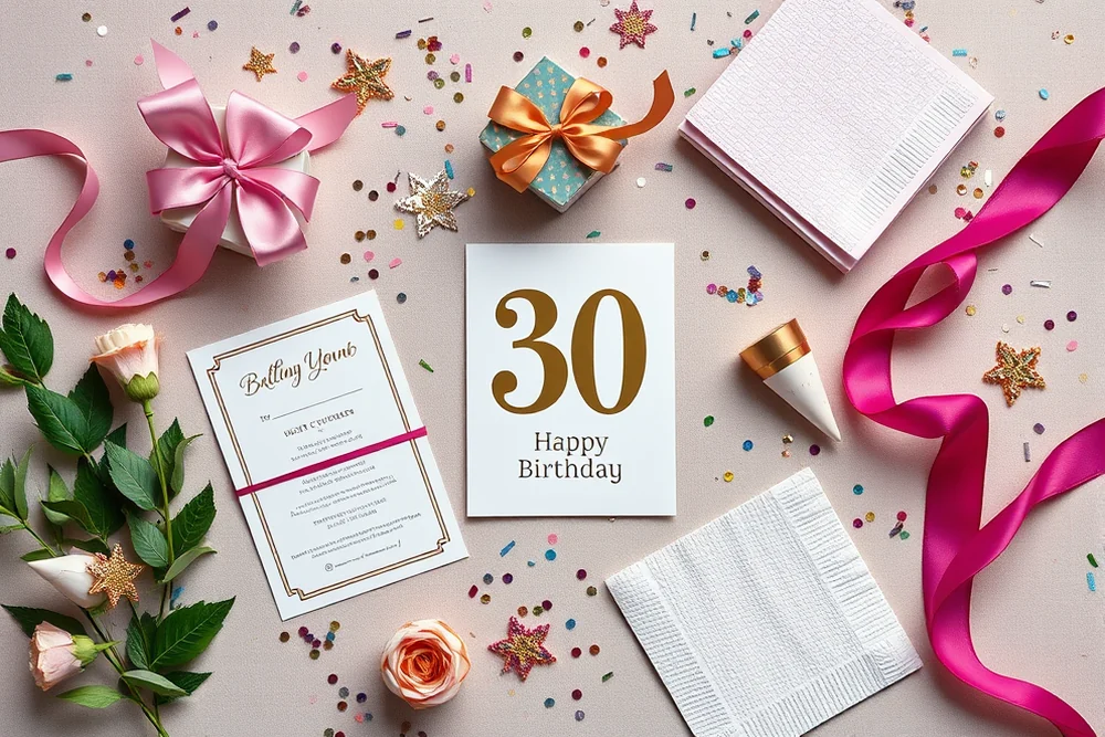 30th birthday party decorations — 30th Birthday Party Decorations (the finished result)