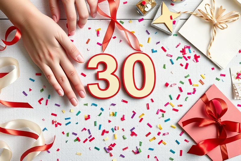 30th birthday party theme ideas — 30th Birthday Party Theme Ideas (the finished result)