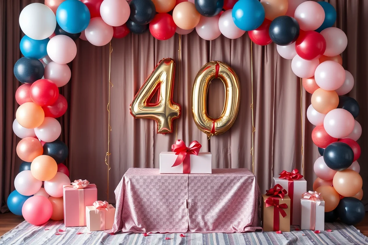 40th birthday decorations for women — 40th Birthday Decorations For Women