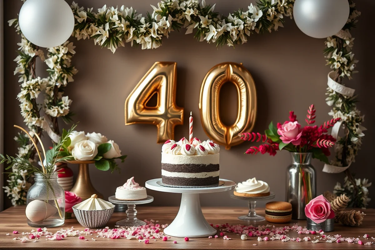 40th birthday decorations — 40th Birthday Decorations