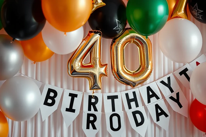 40th birthday decorations — 40th Birthday Decorations (step by step)