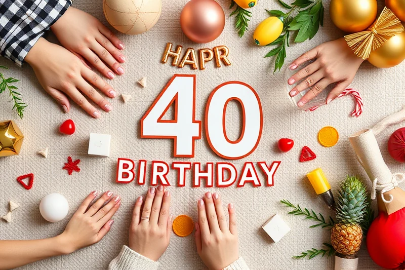 40th birthday party ideas at home — 40th Birthday Party Ideas At Home (the finished result)
