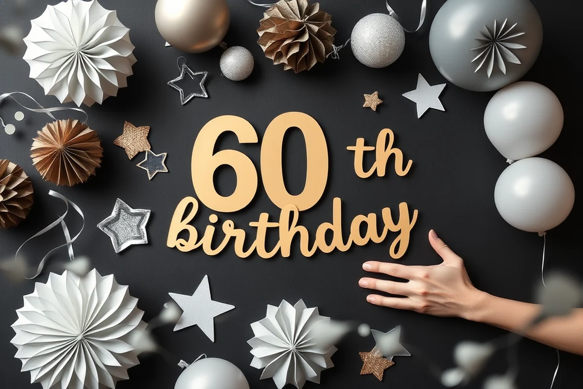60th birthday decorations — 60Th Birthday Decorations (the finished result)