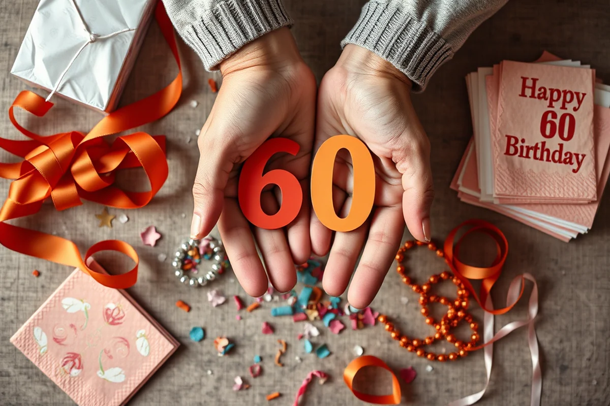 60th birthday party supplies — 60Th Birthday Party Supplies (the finished result)