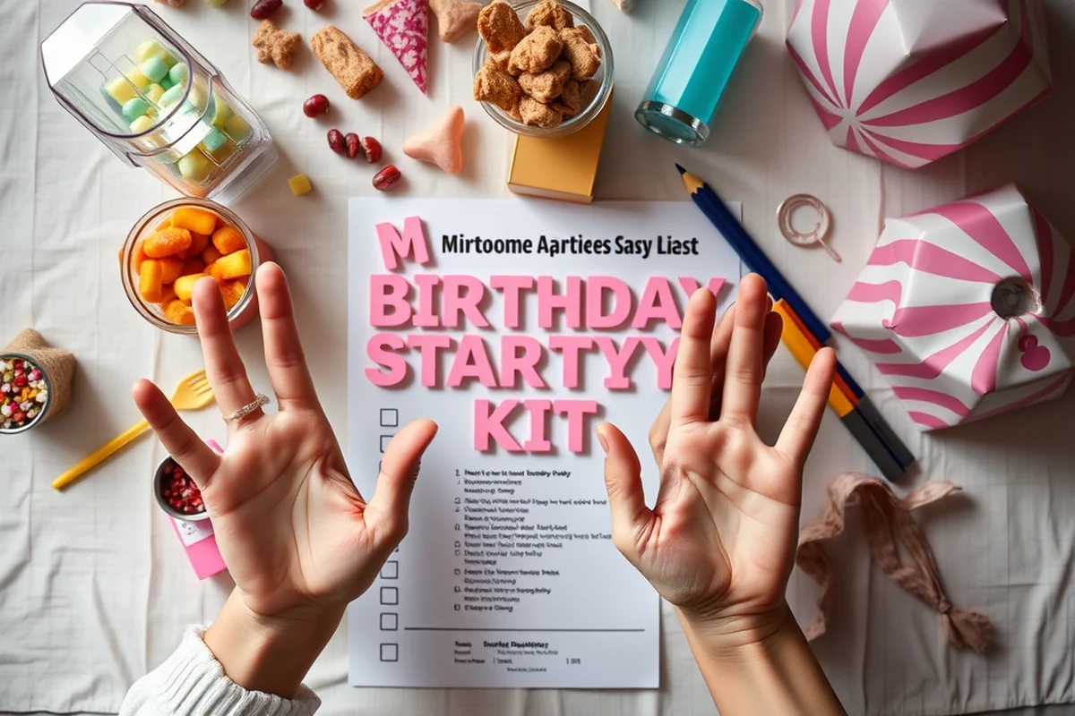 adult milestone birthday parties activities checklist — Adult Milestone Birthday Parties Activities Checklist (the finished result)