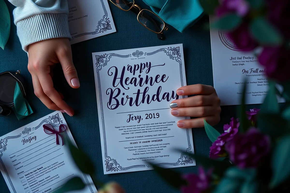 adult milestone birthday parties invitations on a budget — Adult Milestone Birthday Parties Invitations On A Budget (the finished result)