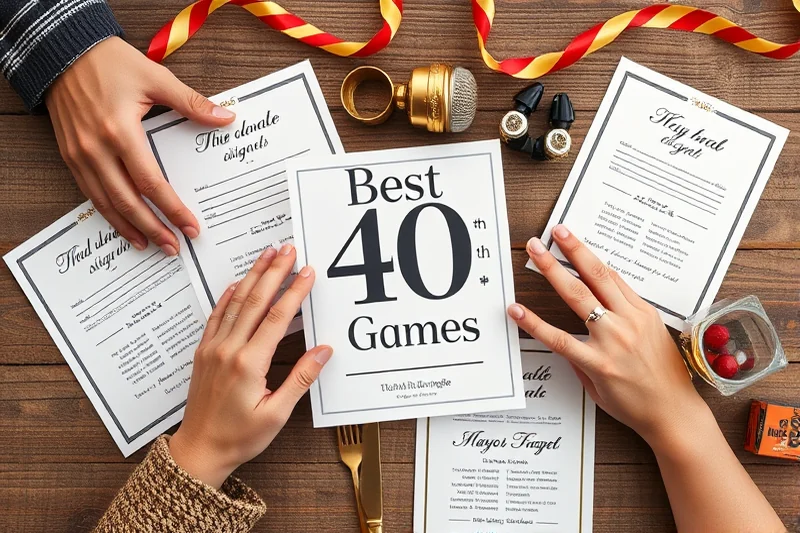 best 40th birthday party games — Best 40th Birthday Party Games (the finished result)