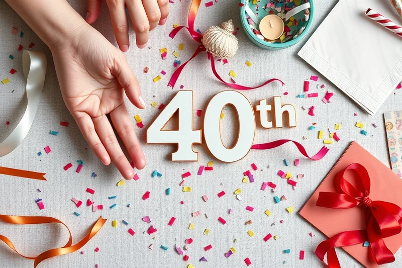 easy 40th birthday parties for beginners — Easy 40th Birthday Parties For Beginners (the finished result)