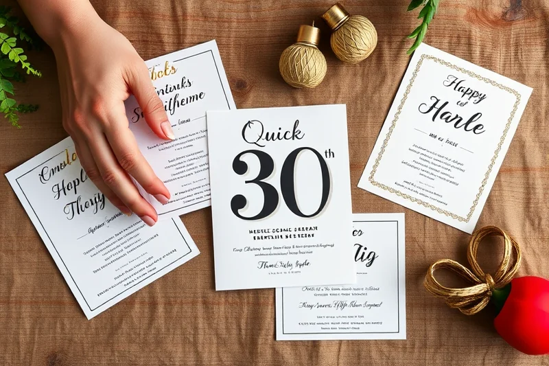 quick 30th birthday parties — Quick 30th Birthday Parties (the finished result)