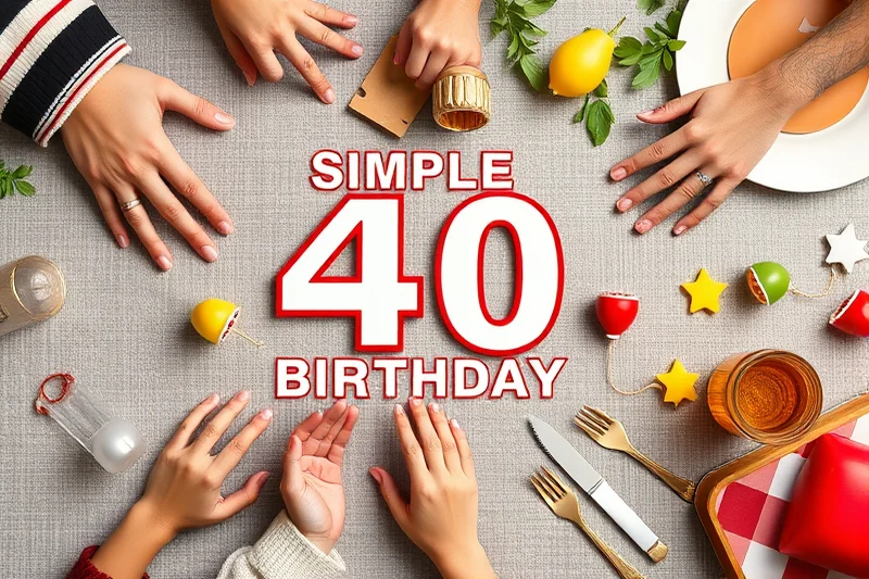 simple 40th birthday parties for beginners — Simple 40th Birthday Parties For Beginners (the finished result)