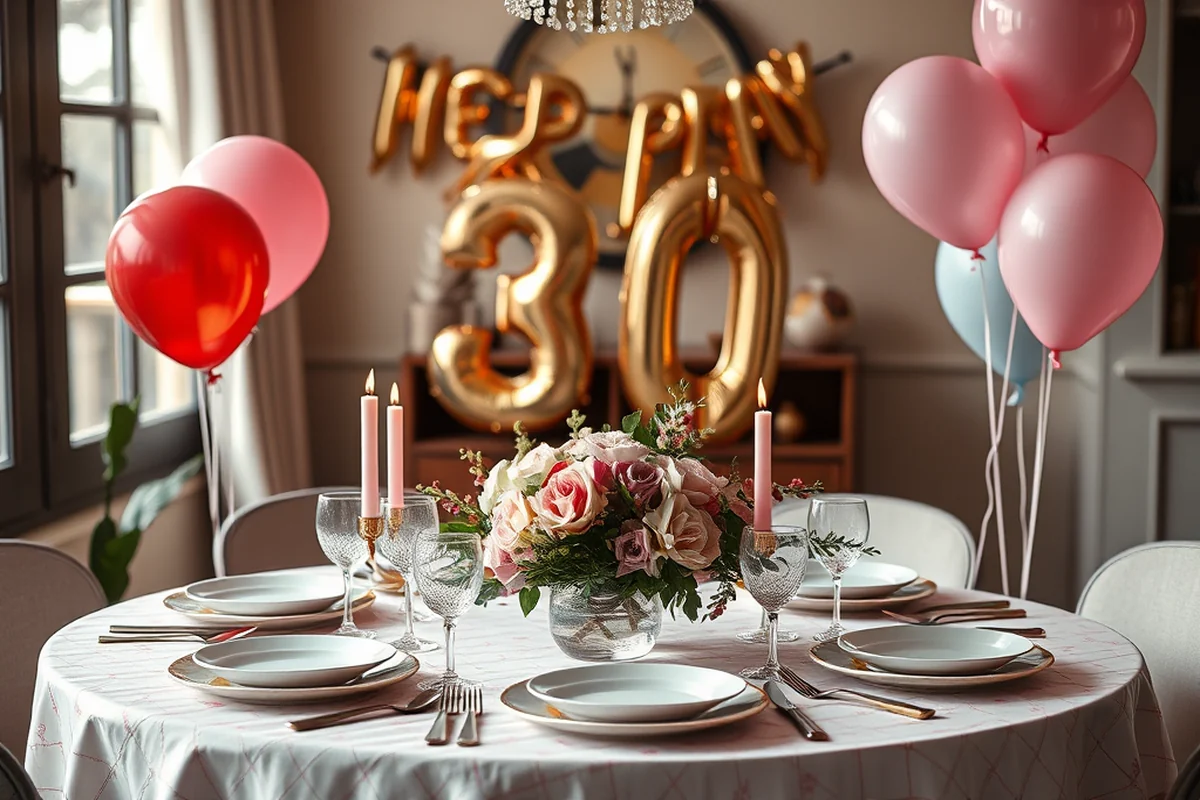 30th birthday party themes for her at home — 30th Birthday Party Themes For Her At Home