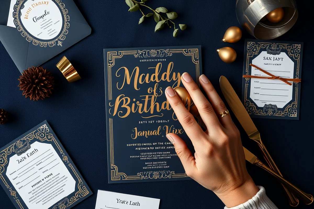 adult milestone birthday parties invitations favors examples — Adult Milestone Birthday Parties Invitations Favors Examples (the finished result)