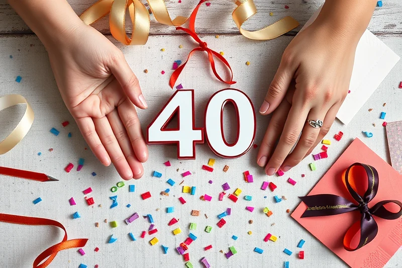 affordable 40th birthday party favors — Affordable 40th Birthday Party Favors (the finished result)