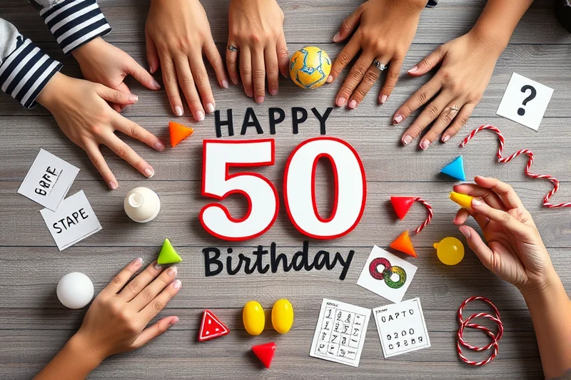 easy adult party games for 50th birthday — Easy Adult Party Games For 50th Birthday (the finished result)
