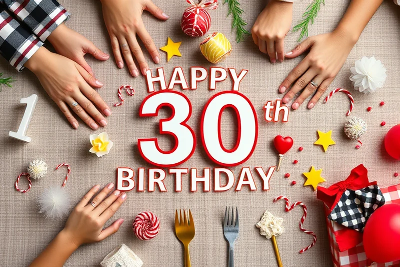 fast 30th birthday parties tips — Fast 30th Birthday Parties Tips (the finished result)